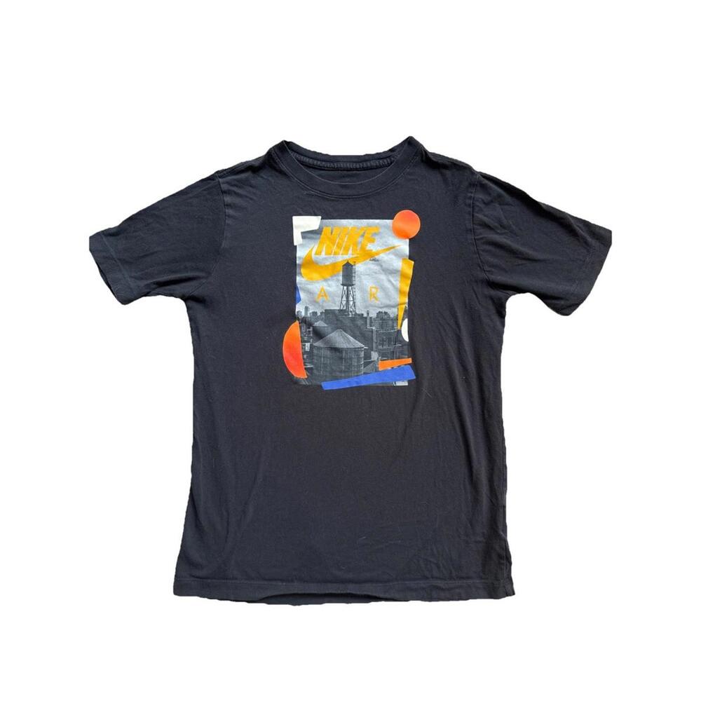 Nike Air Graphic T-Shirt Boys XL Black Urban‎ Sporty Tee Streetwear Modern Color